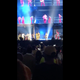 Chaos on the stage after a fan runs on to chase Beyoncé and Jay-Z
